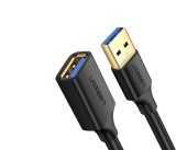 CABLU USB Ugreen prelungitor, &quot;US129&quot; USB (T) to USB (M), 5m, negru, &quot;90722&quot; (timbru verde 0.18 lei) - 6957303897223