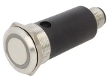 Comutator anti-vandalism EAO 82-6657.2154 SPDT ON-ON Rotund Plat Iluminare LED Alba &Oslash;22mm IP67/IP65 2 pozitii