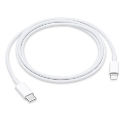 CABLU alimentare si date smartphone Apple, Lightning (T) la USB Type-C (T), cauciuc, lungime 1 m, alb, &amp;quot;muq93zm/a&amp;quot; (timbru verde 0.08 lei) foto