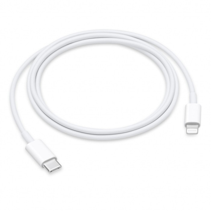 CABLU alimentare si date smartphone Apple, Lightning (T) la USB Type-C (T), cauciuc, lungime 1 m, alb, &quot;muq93zm/a&quot; (timbru verde 0.08 lei)