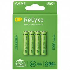 GP R03/AAA GP ReCyko+ 1000 Series 950mAh Reincarcabil - Blister 4x-Conținutul pachetului 1x Blister