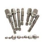 Set adaptoare pentru autofiletanta, 1/4"-3/8"-1/2 ", 8 piese, Kraft