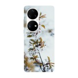 Husa compatibila cu Huawei Nova Y70 model Cherries Flower, Silicon, TPU, Viceversa, Transparent, Carcasa