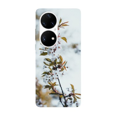 Husa compatibila cu Huawei P50 model Cherries Flower, Silicon, TPU, Viceversa foto