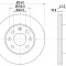 Disc frana MERCEDES A-CLASS (W169) (2004 - 2012) KRIEGER 0950004240