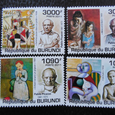 Burundi-Pictura ,Picasso-serie completa ,MNH