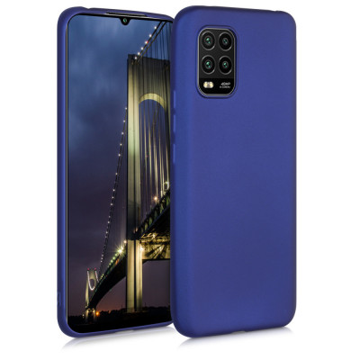 Husa pentru Xiaomi Mi 10 Lite 5G, Silicon, Albastru, 52491.64 foto