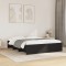vidaXL Cadru de pat, negru, 150x200 cm, lemn prelucrat 3295647