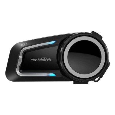 Intercom motocicleta Fodsports FX7, Bluetooth 5.0, raza 1000m, conectare 8 utilizatori, rezistenta la apa IP67 foto