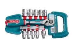 TOTAL - TRUSA DE CHEI TUBULARE 1/2 CU ANTRENOR 12 PIESE (INDUSTRIAL) PowerTool TopQuality