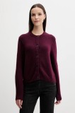 OUI cardigan de l&acirc;nă culoarea bordo, 94462