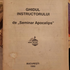1992 Ghidul instructorului de Seminar Apocalips Biserica Adventista Bucuresti