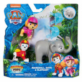 Set Figurine Spin Master Paw Patrol Marshall, Skye si Elephant,