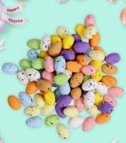 Set 10 oua decorative colorate de Paste 2.5 cm