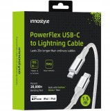 Innostyle Usb-C Cablu De &Icirc;ncărcare Rapidă Usb-C Lightning Mfi Pentru Iphone Kevlar 2M
