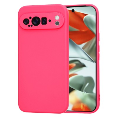 Husa silicon Google Pixel 9 Pro XL Techsuit SoftFlex, fucsia foto
