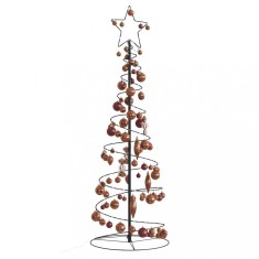 vidaXL Pom de Craciun cu LED-uri 100 LED-uri alb cald 150 cm foto