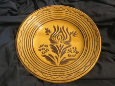 Arta / Traditie - Farfurie taraneasca realizata in Transilvania model deosebit !