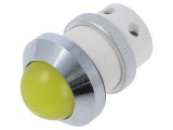 Lampă LED de control galbenă convexă 24-28V &Oslash;22mm SIGNAL-CONSTRUCT