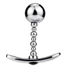 Dildo metalic Pull Bead Medium