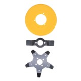 Disc motocoasa pentru plivit 2 &icirc;n 1 Rotor, cu 2 cutite si protectie