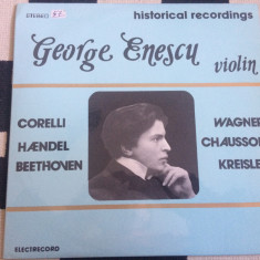 George Enescu vioara Historical Recordings disc vinyl lp muzica ELE 02715 VG+
