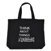 Geantă Shopping Think Differently, Negru, 40x10x40cm, Material Sintetic, Oem