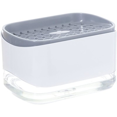 Dispenser de sapun pentru chiuveta, LLWL, alb, 14x8.5x10cm, capacitate 355ml foto