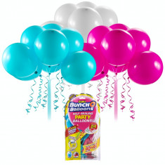 Set baloane Bunch O Ballons Party, 24 bucati, Roz/Bleu/Alb foto