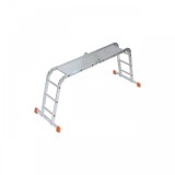 Scara articulata cu platforma din aluminiu, Krause, Monto "Multimatic", 4.40m inaltime lucru, 4x3 trepte