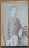 Foto Franz Duschek pe carton , secol 19 , tanar