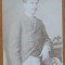 Foto Franz Duschek pe carton, secol 19, tanar din inalta societate