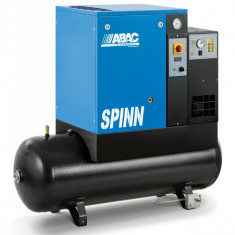 Compresor de aer profesional cu surub, cu uscator - 4 kW, 516 L/min, 10 bari - Rezervor 270 Litri - ABAC-SPINN4E-10-400/50-270-E-CE