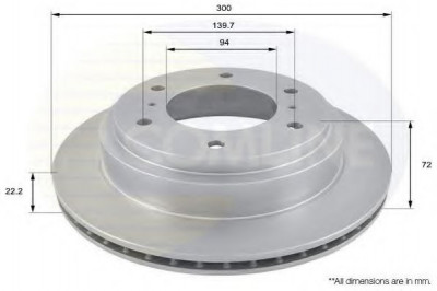 Disc frana MITSUBISHI PAJERO IV (V8_W, V9_W) (2006 - 2016) COMLINE ADC0360V foto