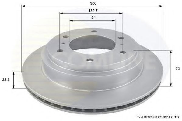 Disc frana MITSUBISHI PAJERO IV (V8_W, V9_W) (2006 - 2016) COMLINE ADC0360V