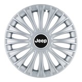 Set 4 Capace Roti, potrivite jantelor de R14, pentru Jeep, model dino cromat, Autohelix MSA