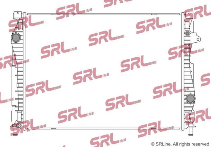 Radiator Land Rover Discovery Sport, Range Rover Evoque, motor: 1.5 T Hybrid, 2.0 d, 2.0 T, intrare/iesire conectare rapida; Phev, 688x505x16,