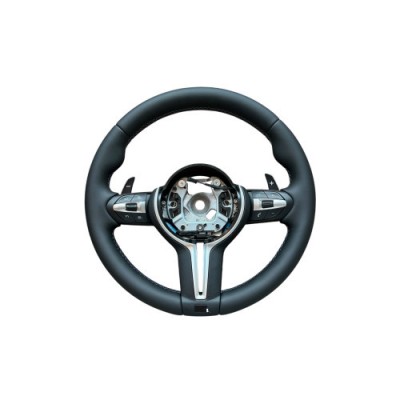 Volan sport piele compatibil cu modelele BMW Seria 1 F20,F21 Seria 2&amp;nbsp;F22,F23,F45,F87 Seria 3 F30,F31,F34 Seria 4 F32,F33,F36,F82,F83 X5 - F15 X3 -&amp;nbsp;F25 foto