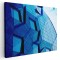 Tablou canvas arhitectura moderna cu structura geometrica, albastru 1233 Tablou canvas pe panza CU RAMA 60x90 cm