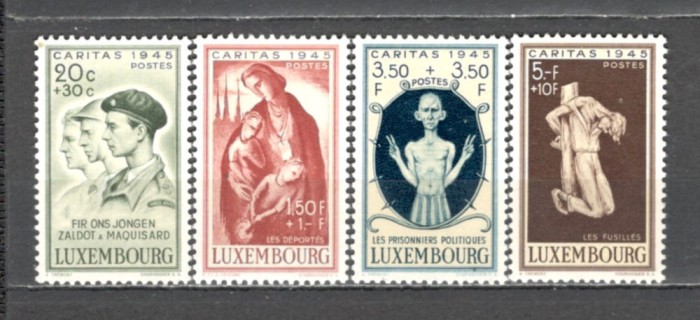Luxemburg.1945 CARITAS-Persoane afectate de razboi ML.20