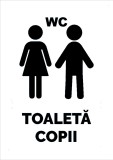 Indicator alb toaleta copii