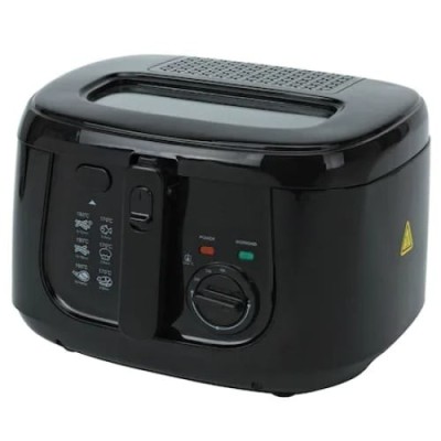 Friteuza electrica, capacitate ulei 2.5 l, oprire automata, baza anti-alunecare, protectie supraincalzire, putere 1800W, negru foto