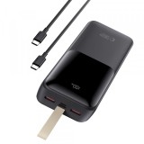 Baterie Externa Tech-Protect PB03, 30000mAh, 22.5W, QC + PD, 1 x USB-C - 2 x USB-A, Neagra