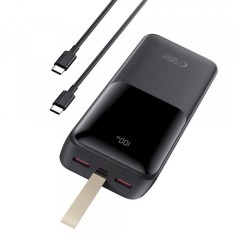 Baterie Externa Tech-Protect PB03, 30000mAh, 22.5W, QC + PD, 1 x USB-C - 2 x USB-A, Neagra