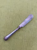 Cutit suedez de bucatarie,maner argintat, marcat, monograma