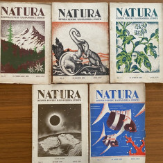 Revista Natura anul XXV 1936 - 9 numere si numarul aniversar