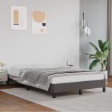 vidaXL Cadru de pat fără saltea gri 120x190 cm piele artificială