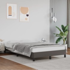 vidaXL Cadru de pat fără saltea gri 120x190 cm piele artificială 3269623