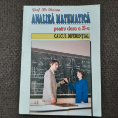 ANALIZA MATEMATICA MANUAL PENTRU CLASA A XI-A ILIE STANESCU