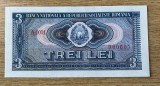 Bancnota 3 lei 1966 replica